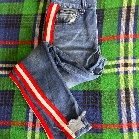 Jeans | Red and White Lining | RedFox Jeans - Picture 3 of 5